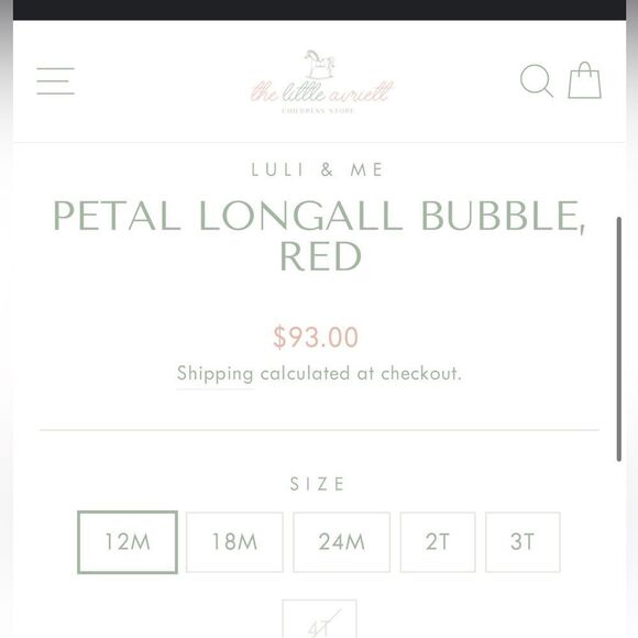 Luli & Me Scallop Collar Floral Petal Longall Bubble Romper. 9 Months. NEW. - Picture 7 of 8